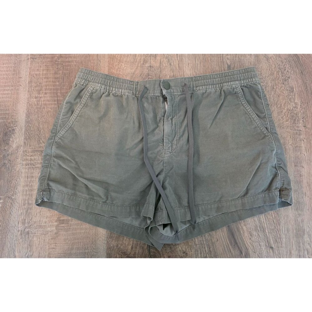 American Eagle Lightweight Green Corduroy Drawstring Waist Comfy Shorts L GUC